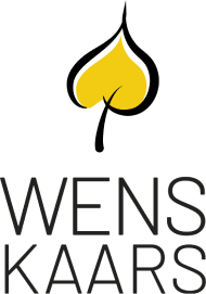 Logo illustratie van een gele vlam met daaronder het woord Wenskaars.